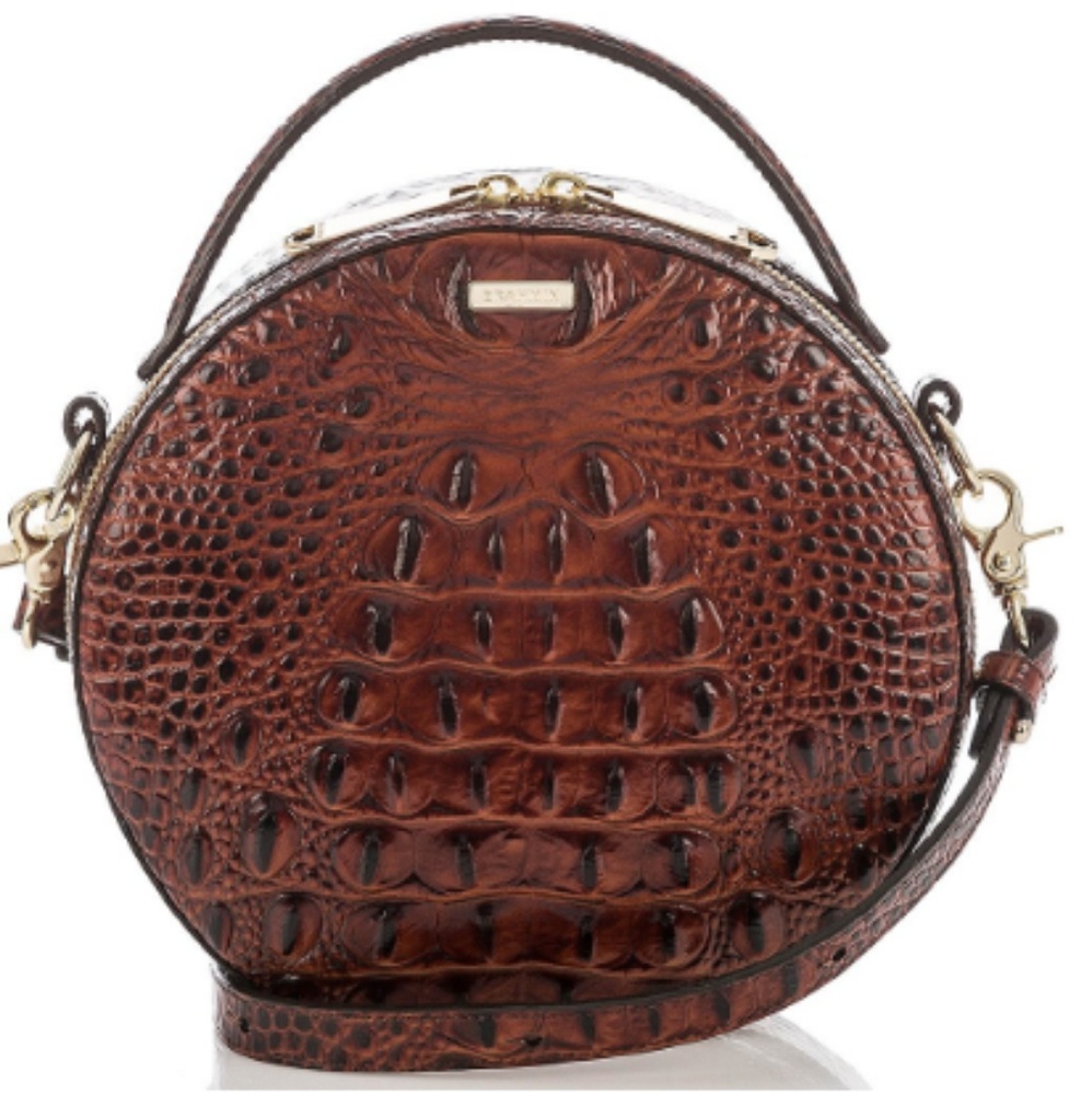 COPY - Brahmin LANE Pecan Melbourne Leather Canteen Purse